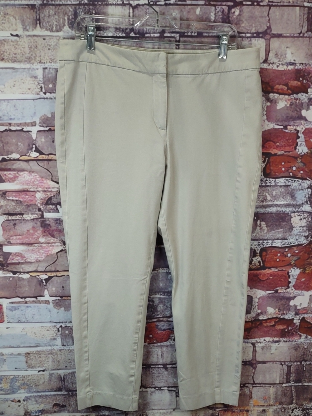 Style & Co. Beige Cropped Ankle Pants